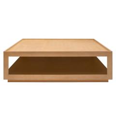 Karl Springer Karl Springer Chic Coffee Table in Embossed Lizard Leather 1993 Signed Dated  - 4207390