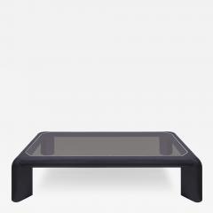 Karl Springer Karl Springer Chic Coffee Table in Embossed Lizard Leather 1994 Signed Dated  - 4436272