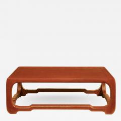 Karl Springer Karl Springer Chinese Cube Style Coffee Table in Lacquered Linen 1980s - 2251915