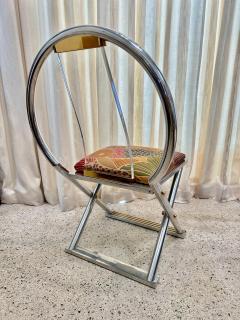 Karl Springer Karl Springer Chinese Curved Back Chair USA c 1980s - 4641576