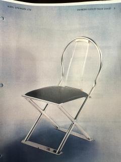 Karl Springer Karl Springer Chinese Curved Back Chair USA c 1980s - 4641624