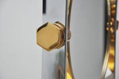 Karl Springer Karl Springer Chrome and Brass Vanity Mirror - 440411