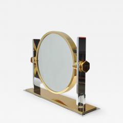 Karl Springer Karl Springer Chrome and Brass Vanity Mirror - 440751