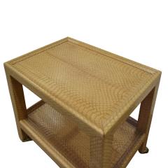 Karl Springer Karl Springer Cobra Telephone Table with Brass Castors 1988 Signed and Dated  - 1991099