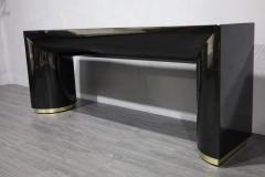 Karl Springer Karl Springer Console Table in Black Lacquer - 2683435