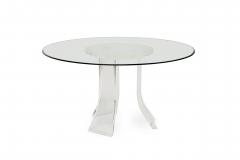 Karl Springer Karl Springer Contemporary American Lucite Dining Table Base - 4273587