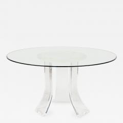 Karl Springer Karl Springer Contemporary American Lucite Dining Table Base - 4289811