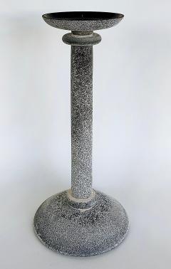 Karl Springer Karl Springer Designs Seguso Italy Black Scavo Candlesticks 1980s Set of 3 - 4541631