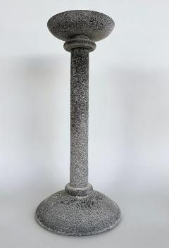 Karl Springer Karl Springer Designs Seguso Italy Black Scavo Candlesticks 1980s Set of 3 - 4541636