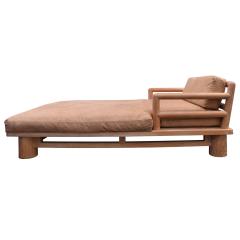 Karl Springer Karl Springer Dowelwood Chaise 1980s - 2050562