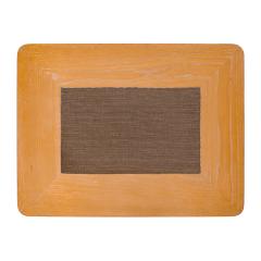 Karl Springer Karl Springer Dowelwood Ottoman in Solid Oak 1980s - 4331505