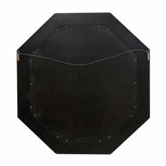 Karl Springer Karl Springer Egyptian Black Porphyry Lacquer Mirror with Chrome Accents 1980s - 2322091