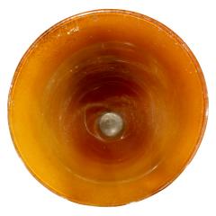 Karl Springer Karl Springer Exceptional Hand Blown Scavo Glass Vase 1980s signed  - 957030