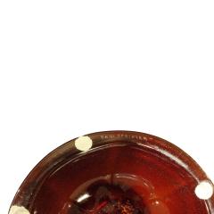 Karl Springer Karl Springer Exceptional Hand Blown Scavo Glass Vase 1980s signed  - 957032