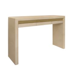 Karl Springer Karl Springer Exceptional Lacquered Goatskin Console Table 1980s - 4192165