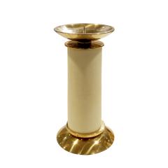 Karl Springer Karl Springer Exceptional Set of 3 Candle Holders in Brass and Shagreen 1980s - 851826