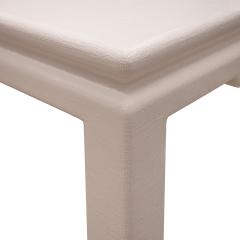 Karl Springer Karl Springer Exquisite Chinese Style Game Table in Lacquered Linen 1970s - 4260576