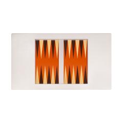 Karl Springer Karl Springer Exquisite Chinese Style Game Table in Lacquered Linen 1970s - 4260581