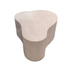 Karl Springer Karl Springer Free Form Coffee Table in Tessellated Travertine 1980s Signed  - 2933061