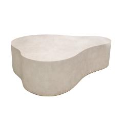 Karl Springer Karl Springer Free Form Coffee Table in Tessellated Travertine 1980s Signed  - 2933062