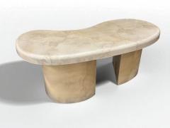 Karl Springer Karl Springer Goatskin Freeform Desk 1988 - 4323817