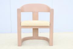 Karl Springer Karl Springer Goatskin Onassis Chairs In Ultra Suede Upholstery - 4090755
