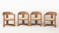 Karl Springer Karl Springer Goatskin Onassis Chairs With Ultrasude Upholstery Set Of 4 - 4129356
