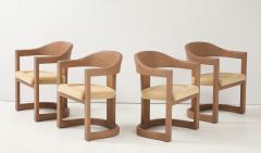 Karl Springer Karl Springer Goatskin Onassis Chairs With Ultrasude Upholstery Set Of 4 - 4129358