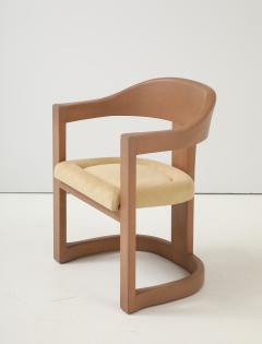 Karl Springer Karl Springer Goatskin Onassis Chairs With Ultrasude Upholstery Set Of 4 - 4129359
