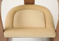 Karl Springer Karl Springer Goatskin Onassis Chairs With Ultrasude Upholstery Set Of 4 - 4129362