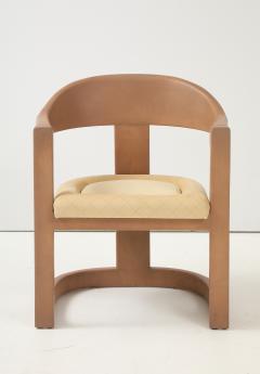 Karl Springer Karl Springer Goatskin Onassis Chairs With Ultrasude Upholstery Set Of 4 - 4129363