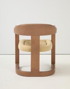 Karl Springer Karl Springer Goatskin Onassis Chairs With Ultrasude Upholstery Set Of 4 - 4129364