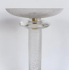 Karl Springer Karl Springer Italian Seguso Silver Infused Candlesticks 1980s a Pair - 4530068