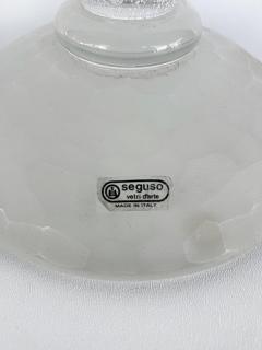 Karl Springer Karl Springer Italian Seguso Silver Infused Candlesticks 1980s a Pair - 4530088