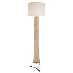 Karl Springer Karl Springer J M F Floor Lamp in Tessellated Fossilized Coral 1980s - 4114147