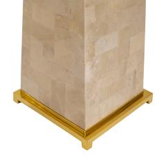 Karl Springer Karl Springer J M F Floor Lamp in Tessellated Fossilized Coral 1980s - 4114148