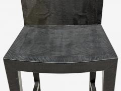 Karl Springer Karl Springer JMF Barstools Embossed Lizard Leather Brass USA 1986 - 4644677
