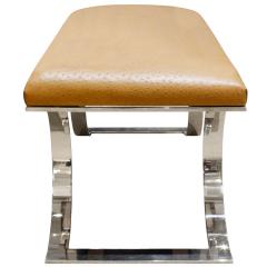 Karl Springer Karl Springer JMF Bench with Ostrich Seat 1980s - 282234