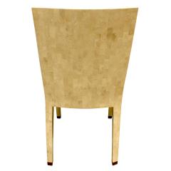 Karl Springer Karl Springer JMF Chair in Tessellated Fossil Stone 1970s - 471733