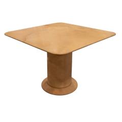 Karl Springer Karl Springer Knife Edge Game Table in Lacquered Goatskin 1980s - 2622327