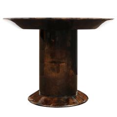 Karl Springer Karl Springer Knife Edge Table in Lacquered Goat Skin 1980s - 2684237