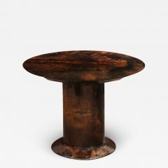 Karl Springer Karl Springer Knife Edge Table in Lacquered Goat Skin 1980s - 2686021