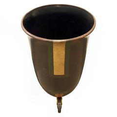 Karl Springer Karl Springer Large Bronze and Copper Art Deco Vase 1980s - 849623