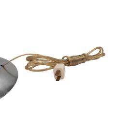 Karl Springer Karl Springer Large Candlestick Table Lamp in Brushed Nickel 1980s - 2880358