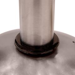 Karl Springer Karl Springer Large Candlestick Table Lamp in Brushed Nickel 1980s - 2880362