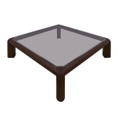 Karl Springer Karl Springer Large Coffee Table in Embossed Lizard Leather 1986 Signed Dated - 4336892