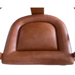 Karl Springer Karl Springer Leather Clad Modern Designer Desk Chair - 4359347