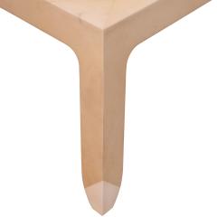 Karl Springer Karl Springer Magnificent Bristol Coffee Table in Lacquered Goatskin 1990 - 4320352