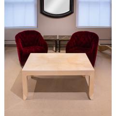Karl Springer Karl Springer Magnificent Bristol Coffee Table in Lacquered Goatskin 1990 - 4320353