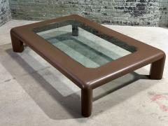 Karl Springer Karl Springer Mark II Leather Coffee Table 1974 - 3867300